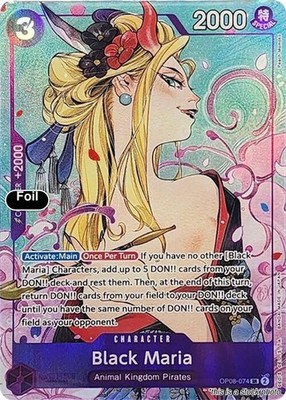 Black Maria (Illustration Box Vol.2) [OP-PR - OP08-074] - NM [Foil] TCG One P...