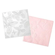 6×6inch 3D Embossing Folders，Butterfly Background Exotric Butterflies