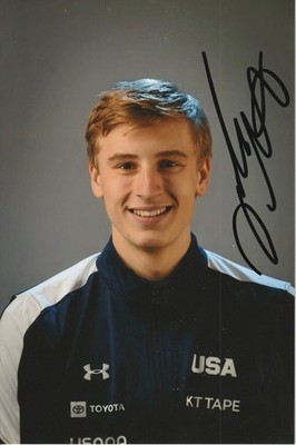 STOLZ	Jordan - USA - Eisschnelllauf - Olympia 1.OS Gold 2026 Foto signiert (1)