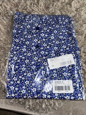 Size 26 Nwt Button Blue Floral Smock Skirt