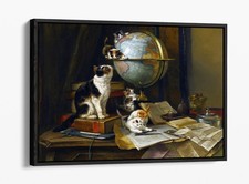 GLOBETROTTERS, HENRIETTE RONNER-KNIP - FLOAT EFFECT FRAME CANVAS ART PRINT