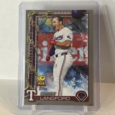 2025 Topps Holiday - Wyatt Langford #H87 Holiday Silver Glitter