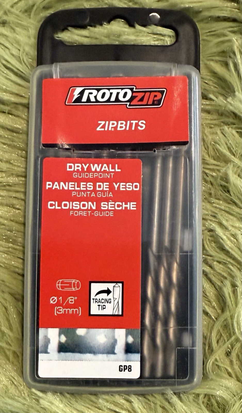 New 8 Pack RotoZip GP8 1/8" Guide Point Zip Bit 