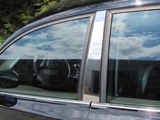 Fit2001-2005 Honda Civic Coupe Stainless Cover Door Pillar Post Trim 2pc Fit2001-2005 Honda Civic Coupe Stainless Cover Door Pillar Post Trim 2pc