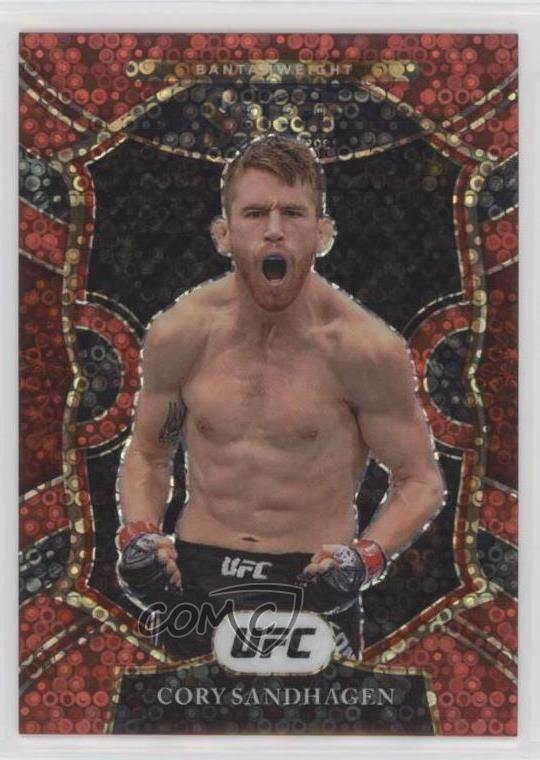 2021 Panini Select UFC Concourse Red Disco Prizm /199 Cory Sandhagen Rookie RC
