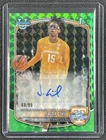 JAIDA CIVIL 2025-26 BOWMAN U CHROME 1ST AUTO GREEN GEOMETRIC REFRACTOR 68/99