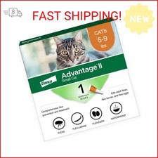 Advantage II Small Cat Vet-Recommended Flea Treatment Prevention Cats 5-9 lb
