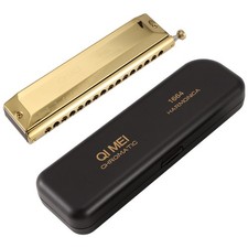 Chromatic Harmonica 16 Hole 64 Tone Mouth Organ Instrumentos Key of C7406