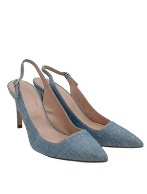 J.CREW Slingback-Pumps Damen Pumps Gr. DE 39 blau Elegant - Bild 1 von 4