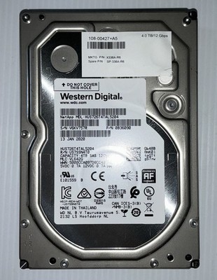 Western Digital NetApp 4TB HUS726T4TAL5204 X336A-R6 3.5'' SAS HDD Tested!