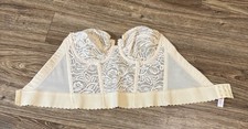 Vintage Backless Smoothie 470 Beige Lace Bra 36C