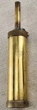 CVA Black Powder Flask Dispenser Brass Italy Muzzleloader Priming Powder EMPTY  