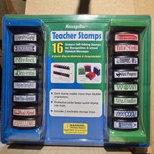 MessageStor Teacher Stamps 16 Stamps