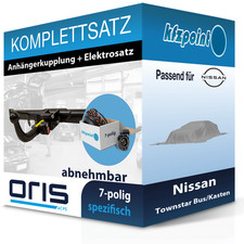 Für Nissan Townstar Bus 21- ORIS Anhängerkupplung abnehmbar + 7polig E-Satz neu