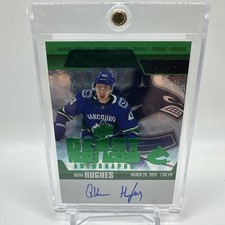 quinn hughes 19-20 credentials debut ticket access autos green 24/25  rc