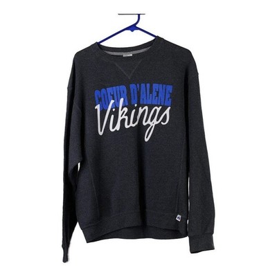 Coeur D'Alene Vikings Russell Athletic Sweatshirt - Medium Grey Cotton