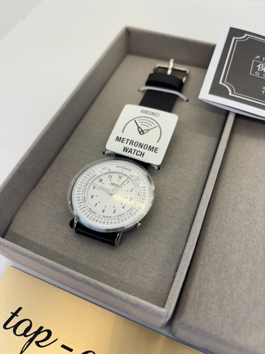 SEIKO メトロノームウォッチ ホワイト 1 DAY Shipping New SEIKO Metronome Watch Standard Line