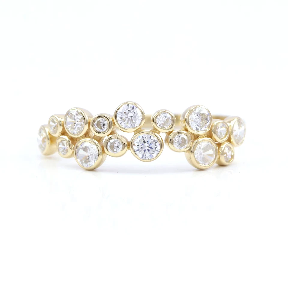 9K Gold Lab Grown Diamond Ring – Handmade Fine Jewelry, Engagement Ring Sets - Image 2 of 4