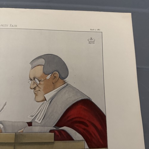 Cromolitografia-1887 Vanity Fair: Il Signore Capo Giustizia - Foto 3 di 9