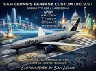 JC Wings 1:400 NASA SPACE X TESLA OPEN AI TWITTER B777-200 Custom Diecast Model