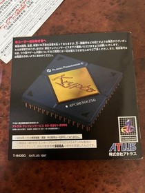 Sega Saturn Devil Summoner Soul Hackers Box With Instruction Manual Game Softwar