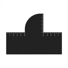 Hairline Shaping Maker Enhancement Card For Barbers With Measurement Indicators
