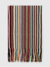 Missoni Scarf - Zigzag pattern and Fringe - EUC