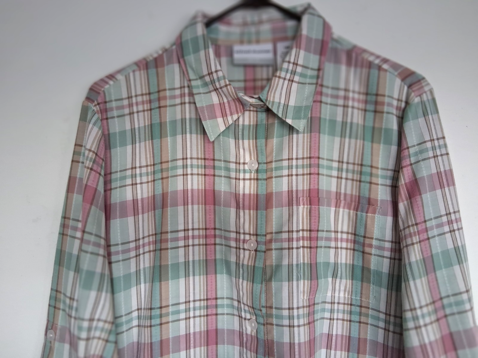Alfred Dunner 18P pastel colors, plaid blouse. Excellent condition | eBay