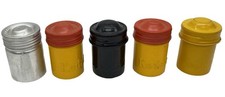 Lot Vintage Kodak Metal 35mm Film Canisters