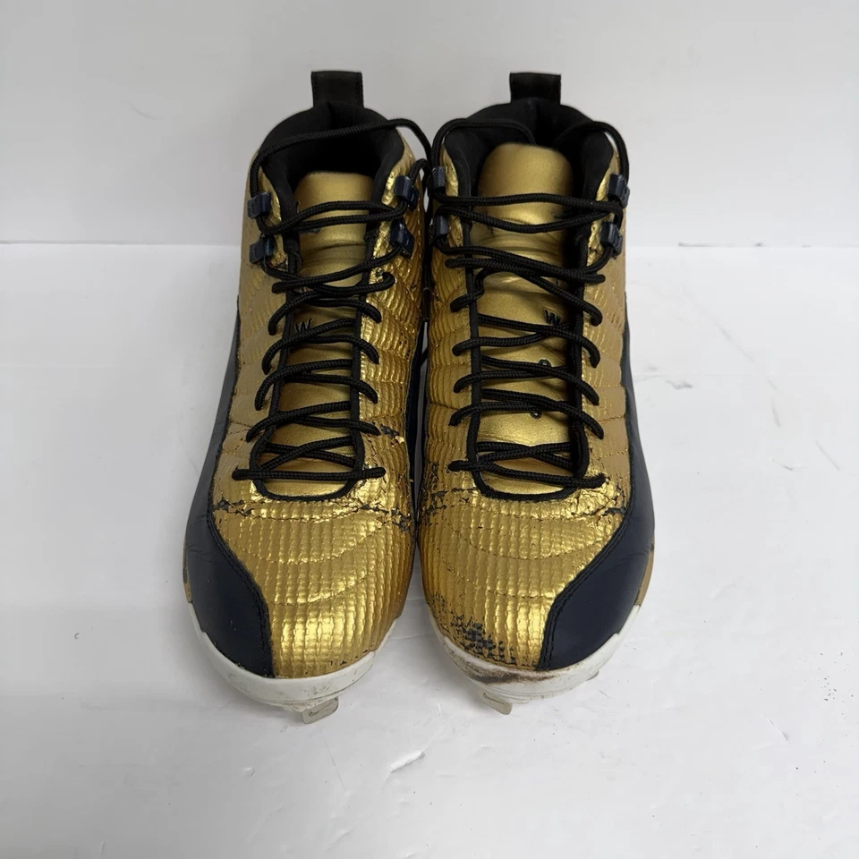Jordan 12 Retro MCS Personalizado Dorado/Negro Talla 11 Usado Sin Caja Foto 2 de 4