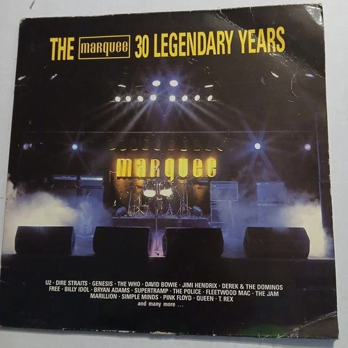 THE MARQUEE 30 LEGENDARY YEARS VARIOUS ARTISTS VINYL ALBUM LP (ORIGINAL 1989)