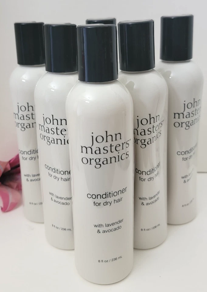 Paquete de 6 acondicionadores para cabello seco con lavanda y aguacate John Masters Organics 8 oz Foto 3 de 4