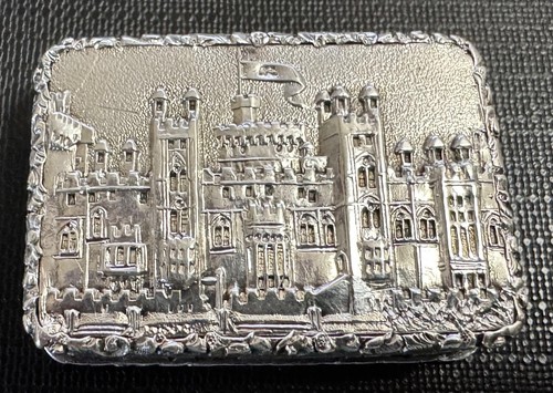 Sterling Silver Windsor Castle Castle top vinaigrette by Nathaniel Mills 1841