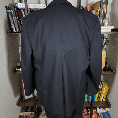 Joseph Feiss Men's Sport Coat Blazer Two Button Brown Plaid Wool Silk Size 46XL - Picture 12 of 16
