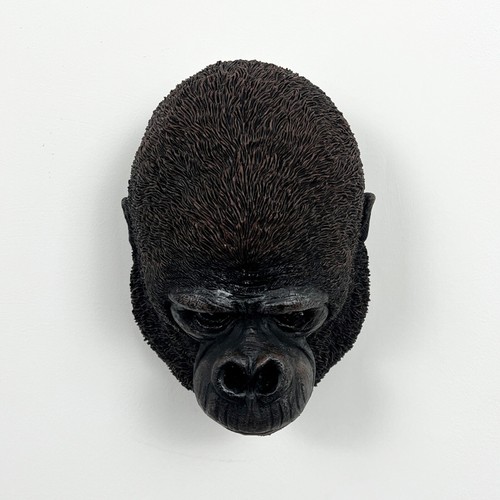 Animal Head Wall Hanging Art Gorilla Ornament Home Decor 3D Monkey Sculpture - Picture 2 of 6