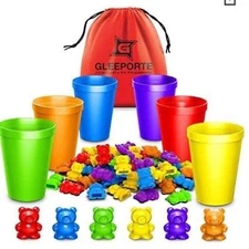 counting Bears Pre-School Math Learning Color Recognition STEM Educational Toy