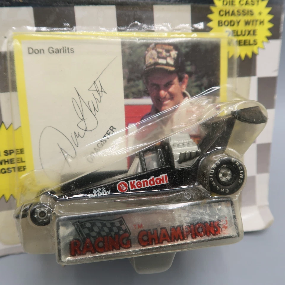 Campeones de carreras firmados Dragster Don Garlits Kendall NHRA 1/64 Foto 2 de 4