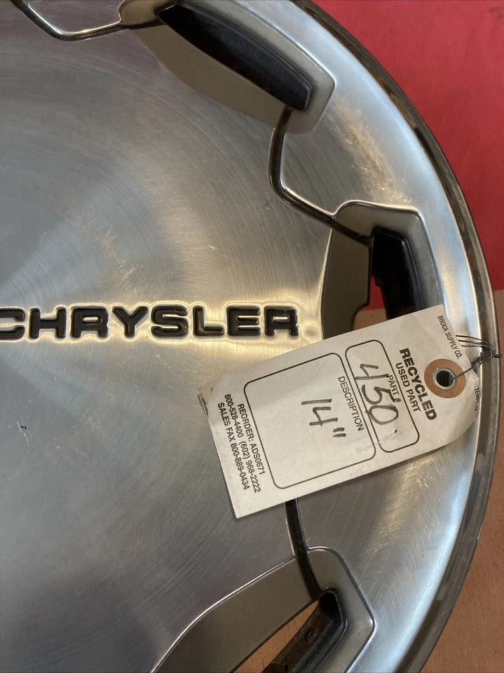 1985-1986 Chrysler Lebaron GTS 14" Cap Hubcap Wheel Cover 4284120 OEM Vintage OE - Imagem 3 de 4