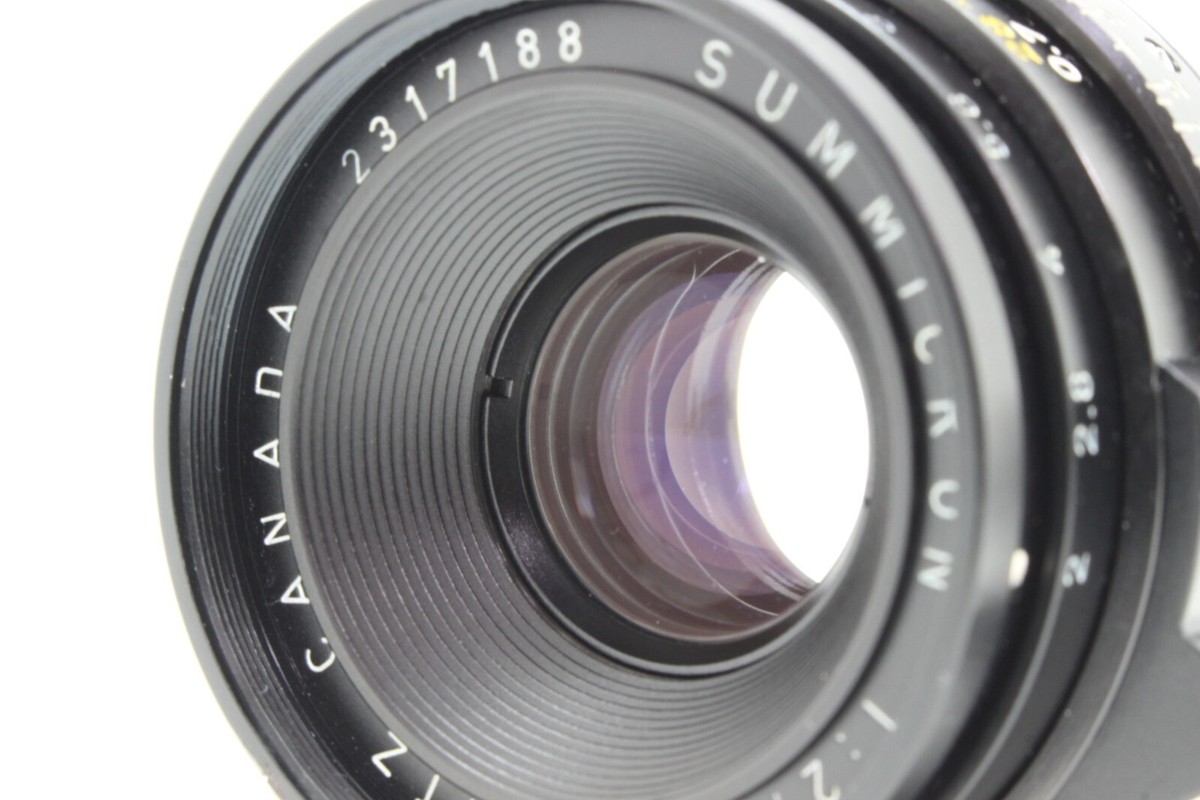 ズミクロン LEITZ CANADA SUMMICRON 35mm f2.0 MINT ] LEICA LEITZ CANADA Summicron 35mm F2 BLACK Lens For M