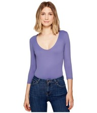 Only Hearts Delicious 3/4 Sleeve V-Neck Bodysuit L54148 Womens Size M