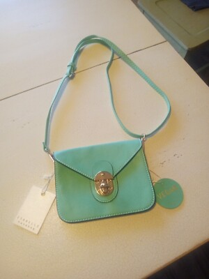 Woman Isabelle Handbag Crossbody Vegan Soft Leather Green