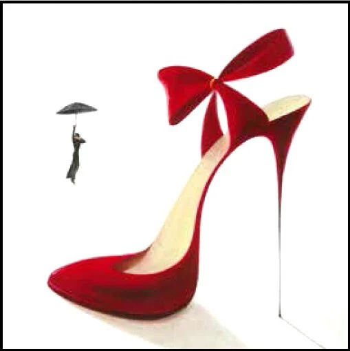 Scarpe di shop tela con tacco