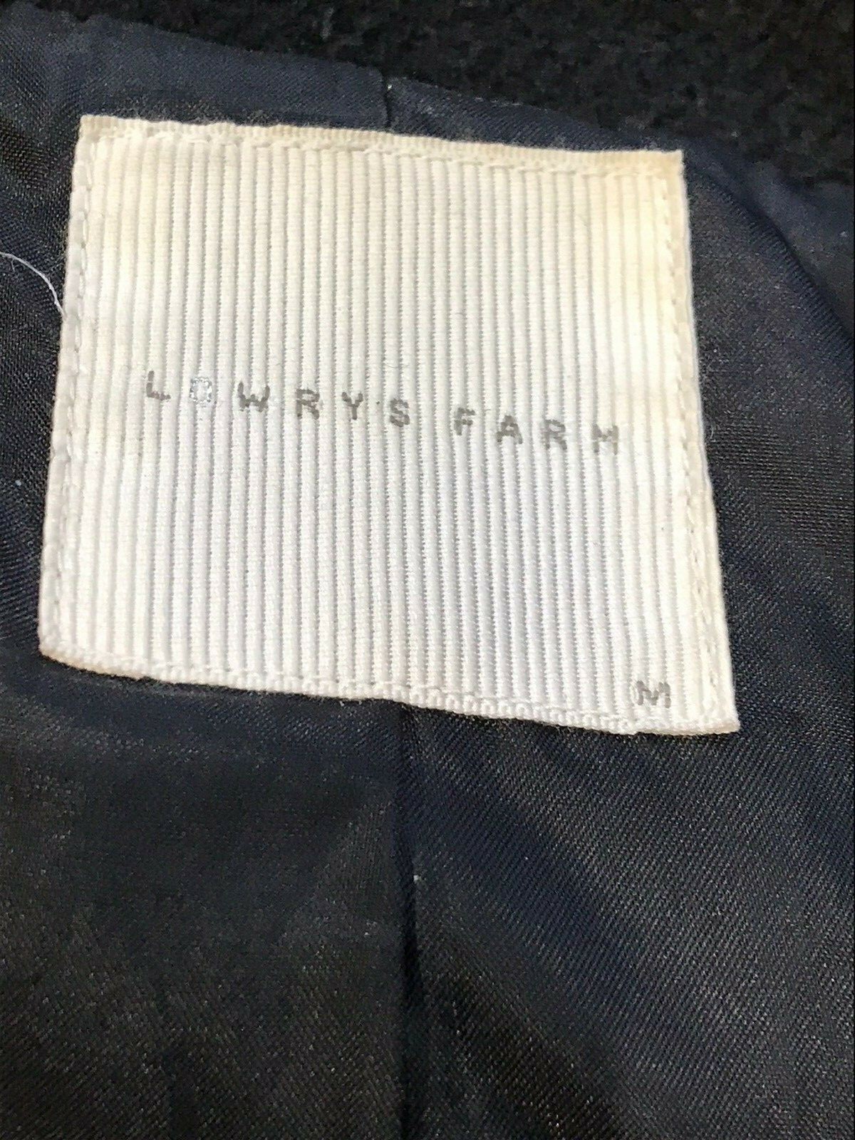 Lowrys Farm Vintage 80s Navy Blue Singe Breasted Short Coat, Size M 5