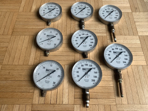 WEISS INSTRUMENTS PSI Pressure Gauge Lot - 0-200 PSI & 0-30 PSI - Picture 14 of 14