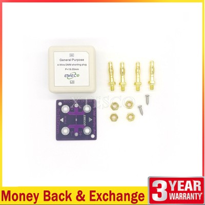Unassembled General Purpose 4-Wire DMM Shorting Plug for 6-Bit & Half Multimeter