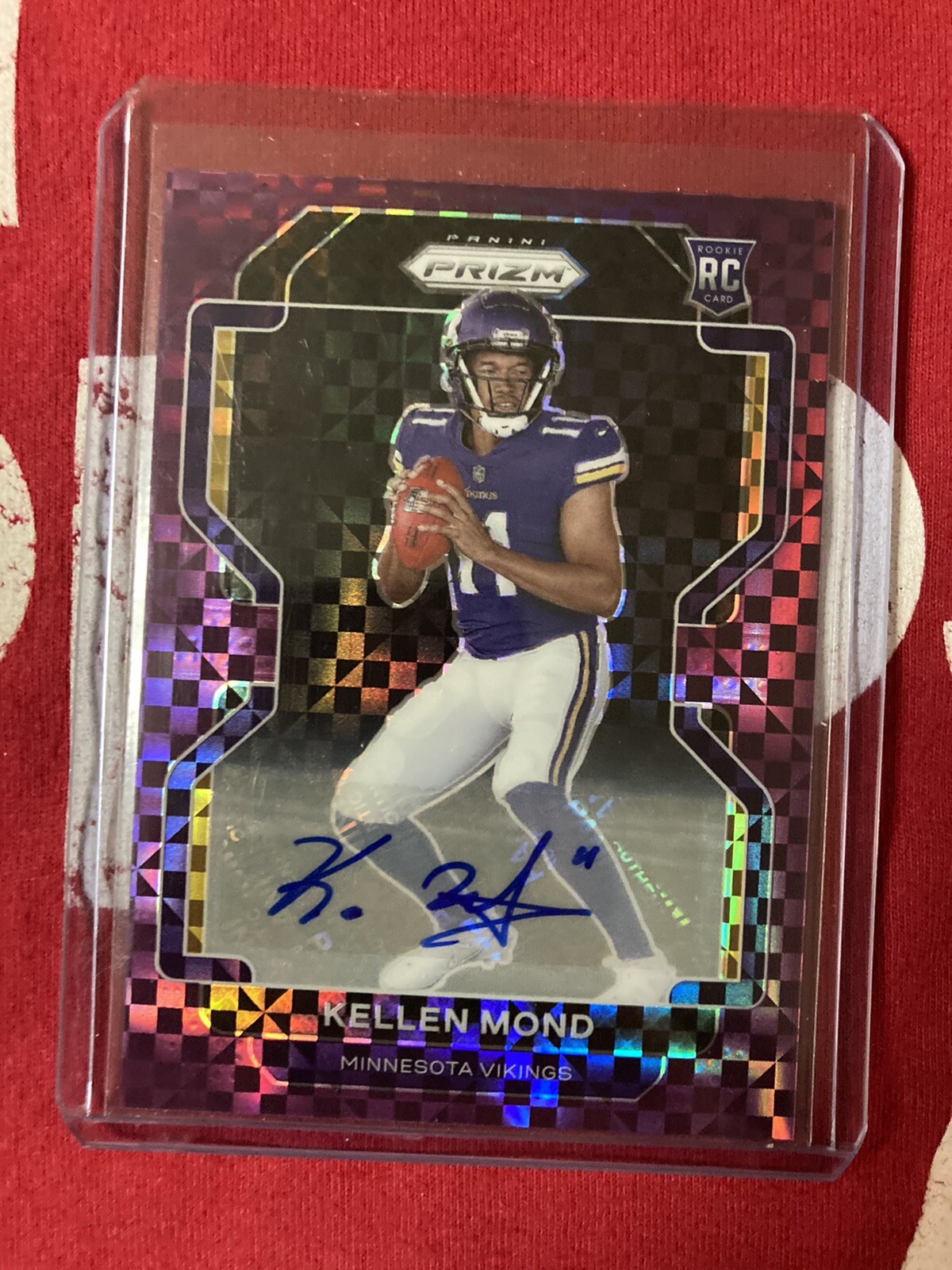 2021 Panini Prizm PURPLE Power AUTO #10/49 Kellen Mond #351 Rookie mint RC