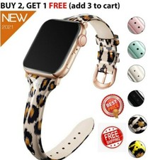 Genuine Leather loop Bracelet Belt Band For Apple Watch iWatch Series 7 6 5 4 3