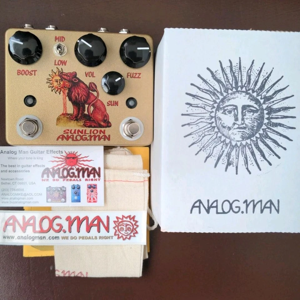 NKT Red Dot Sun Lion Onryo On/Off 4Jack Ultra Rare Vintage Fuzz Pedal New - Image 3 of 4
