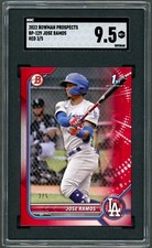 Jose Ramos 2022 Bowman Prospects Red 3/5 #BP-129 SGC 9.5 1st Bowman RC Dodgers