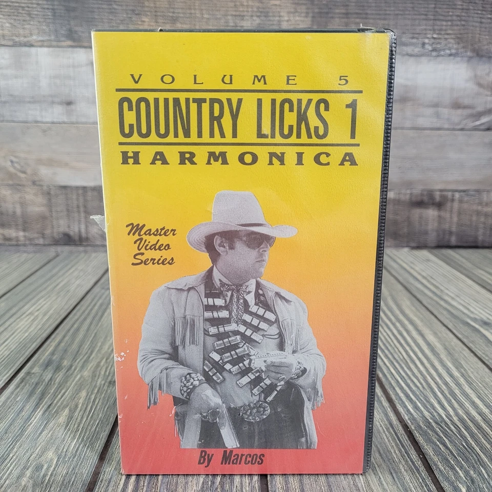 Harmonica Country Licks Part 1&2 Master Series by Marcos VHS, 1992 Vol 5/6 RARE - Image 3 of 4